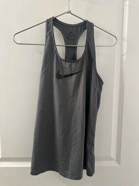 Nike Dri-FIT Racetrack Tank Top | Grey | S